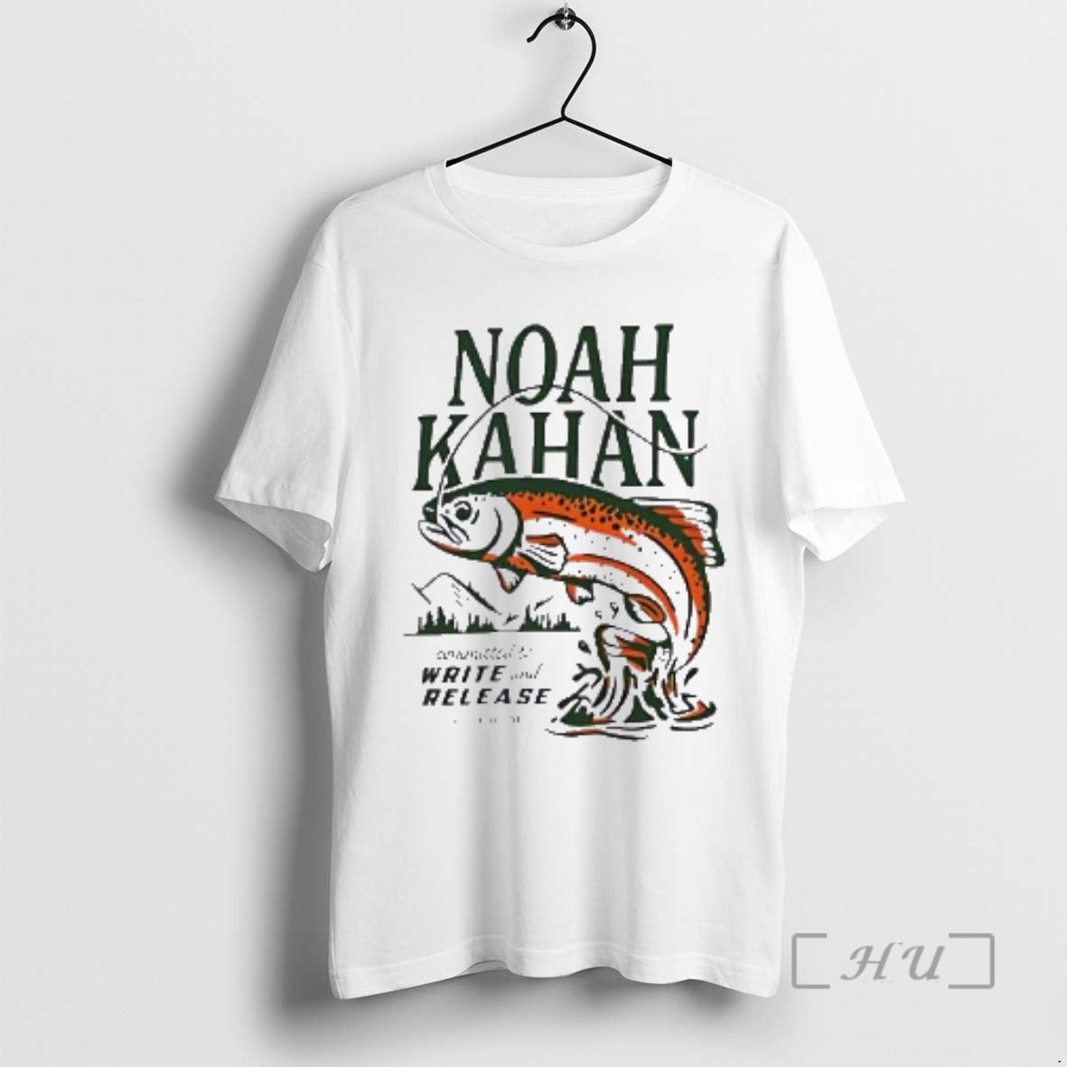 Officials Noah Kahan Committed Write Release Fishing T-Shirts