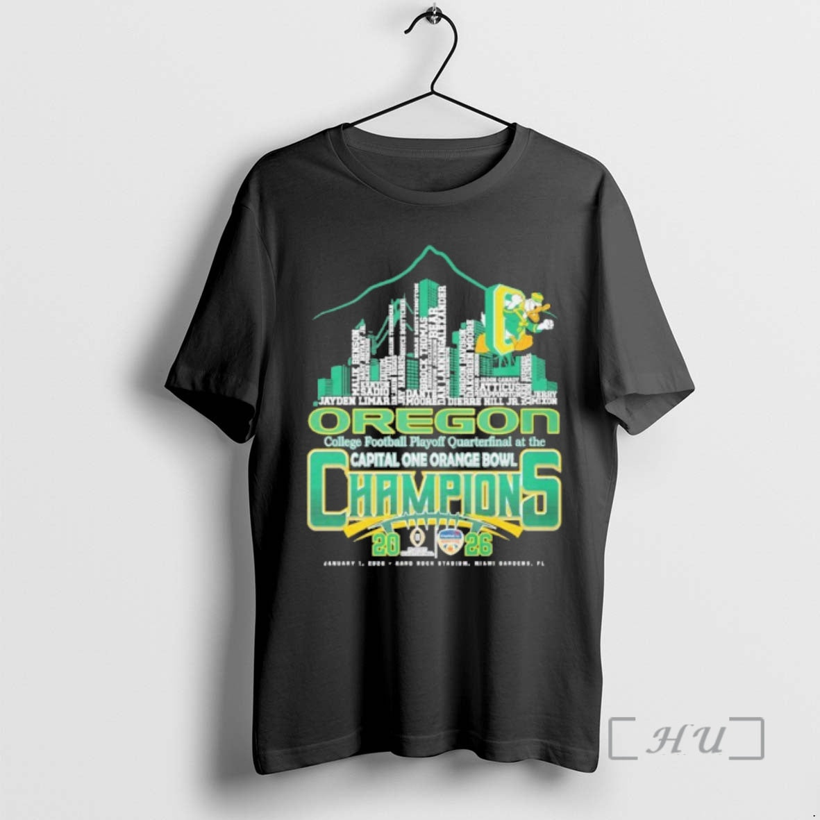 Officials Oregon Capital One Orange Bowl Champions 2026 T-Shirts