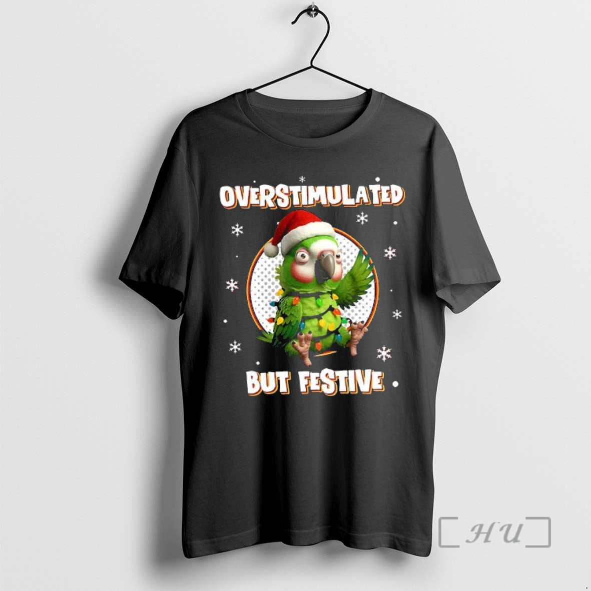Officials Overstimulated But Festive Parrot T-Shirts