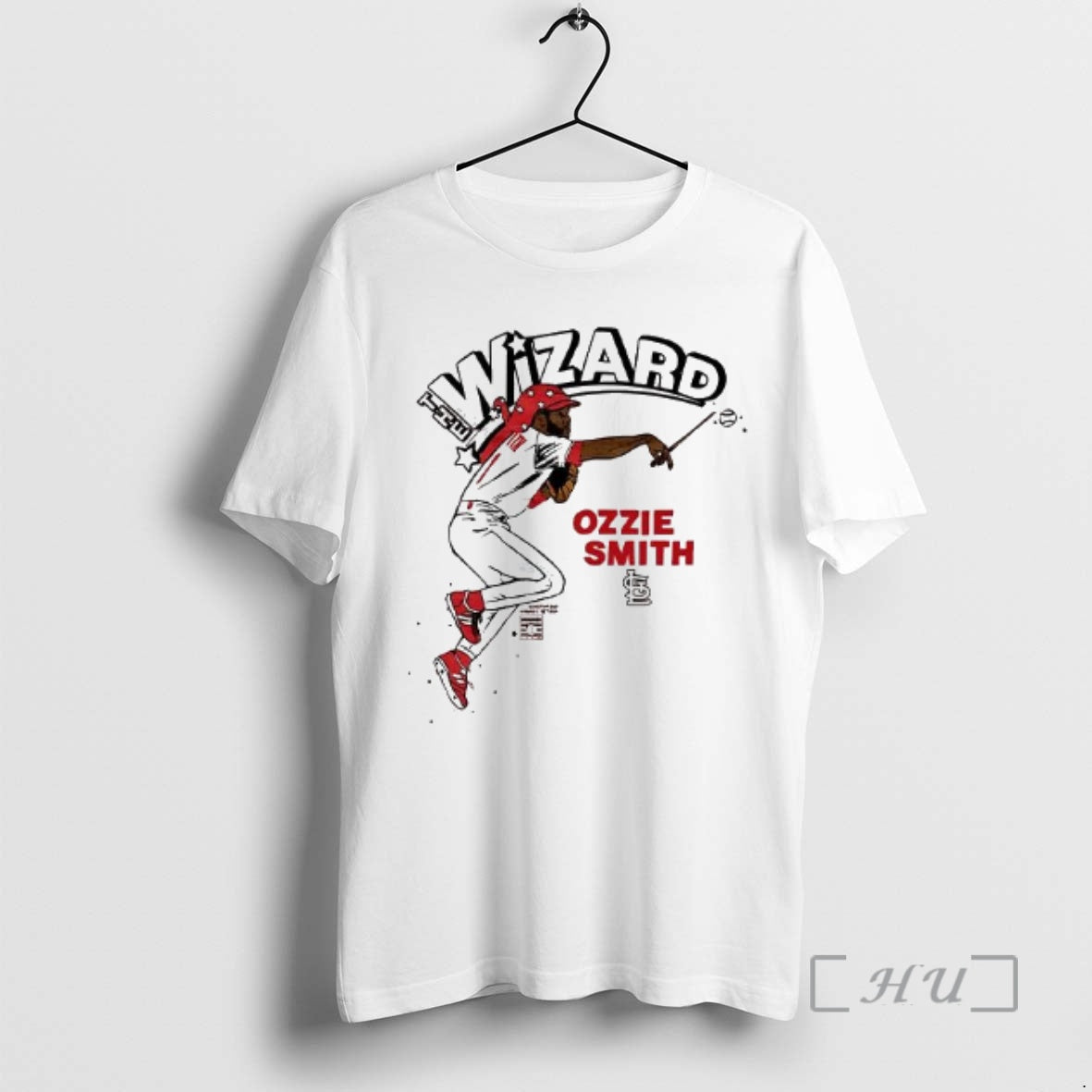 Officials Ozzie Smith Wizard Cardinals Baseball Caricatures Woman T-Shirts