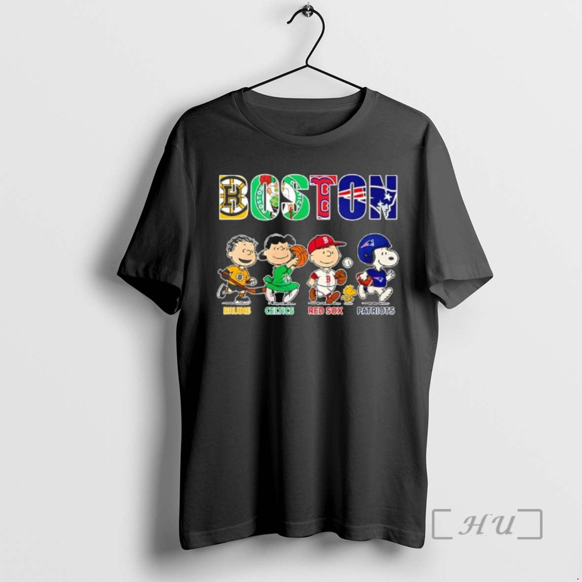 Officials Peanuts Boston Sports Teams X Bruins Celtics Red Sox Patriots T-Shirts