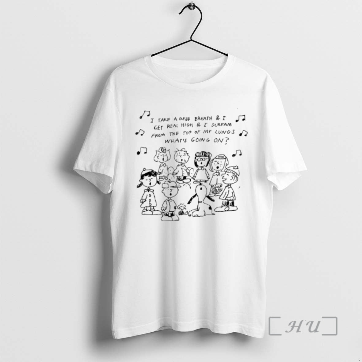 Officials Peanuts Comic Strip I Take Deep Breath I Get Real High I Scream T-Shirts