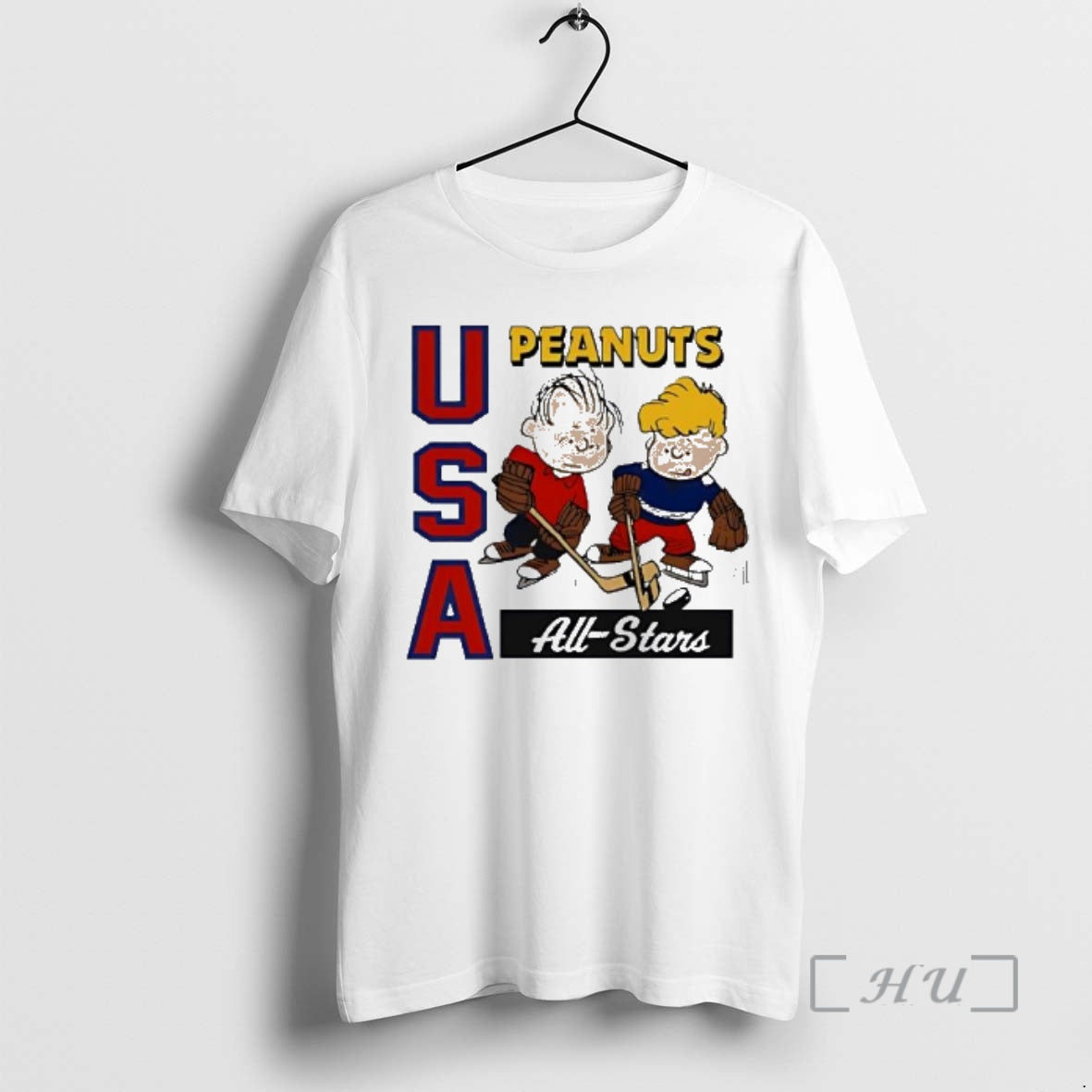 Officials Peanuts X Usa Hockey All Stars Cartoon T-Shirts