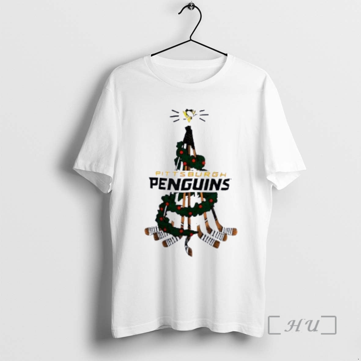 Officials Pittsburgh Penguins Stickman Hockey Tree T-Shirts