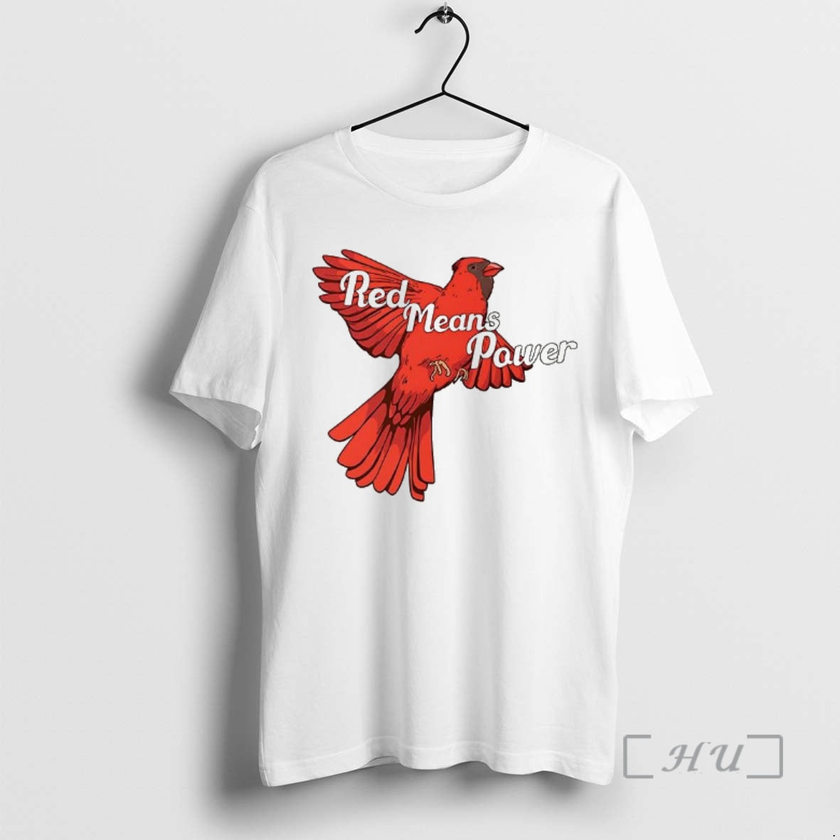 Officials Red Means Power L Northern Cardinal Bird T-Shirts