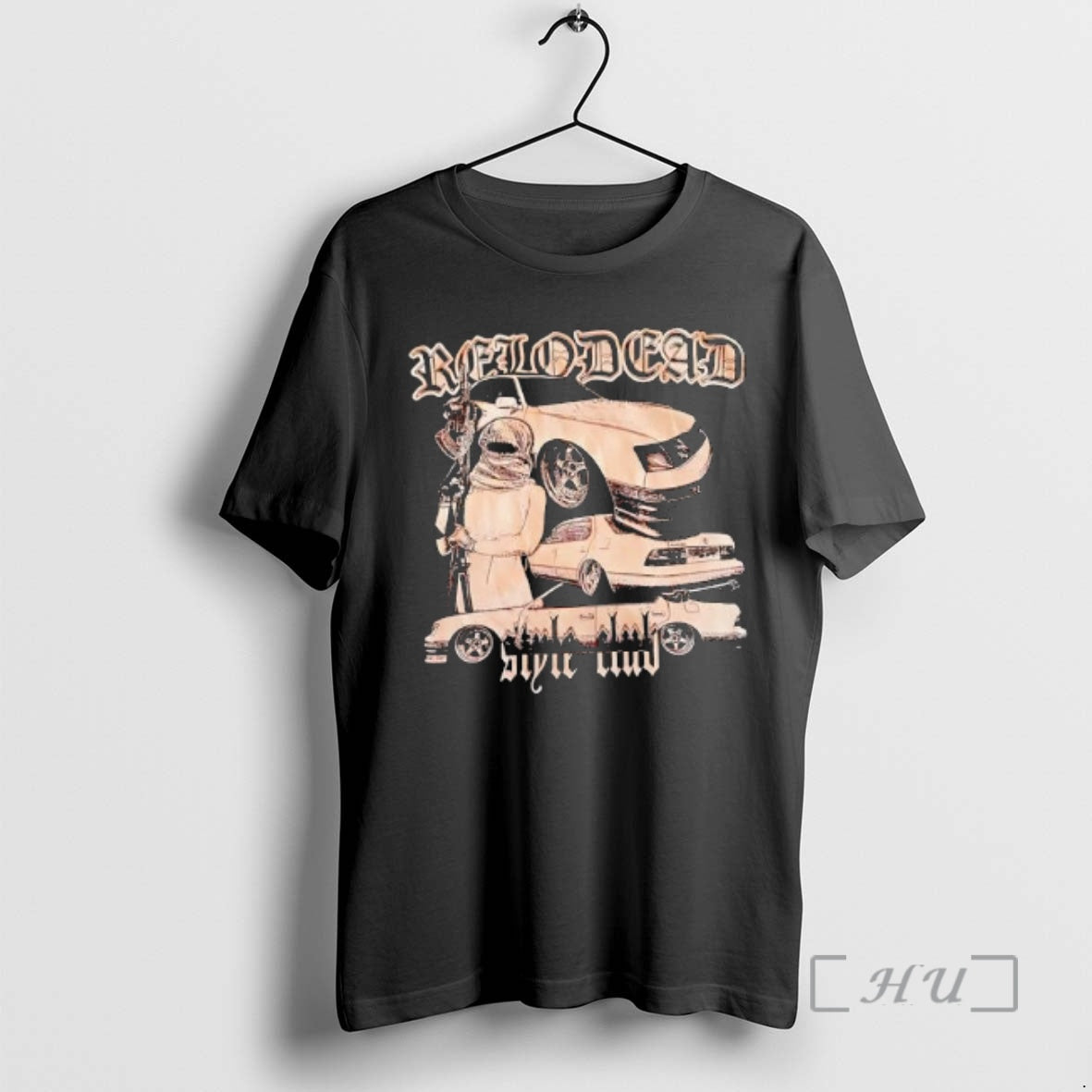 Officials Relodead Club Gothic Font Car T-Shirts