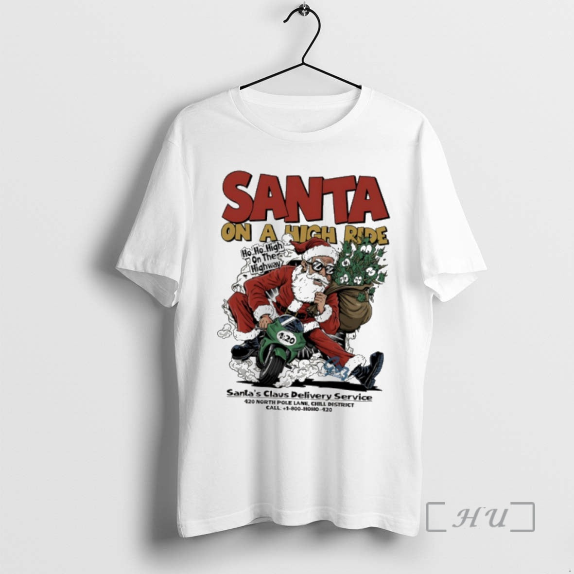 Officials Santa High Ride Santas Claus Delivery Service T-Shirts