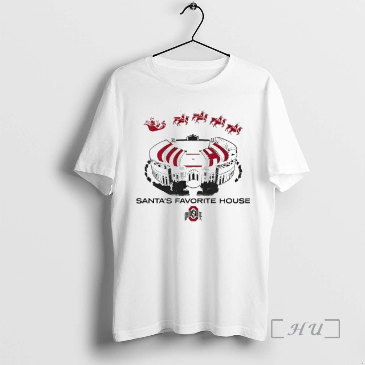 Officials Santas Favorite House Ohio State Football Ohio Stadium T-Shirts