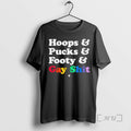 Officials Sarah Spain Hoops Pucks Footy Gay T-Shirts