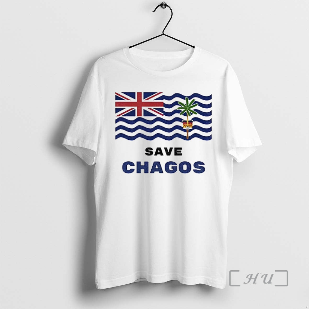 Officials Save Chagos Us Uk Flag T-Shirts