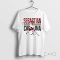 Officials Sebastian Aho Center Ice Caricature T-Shirts