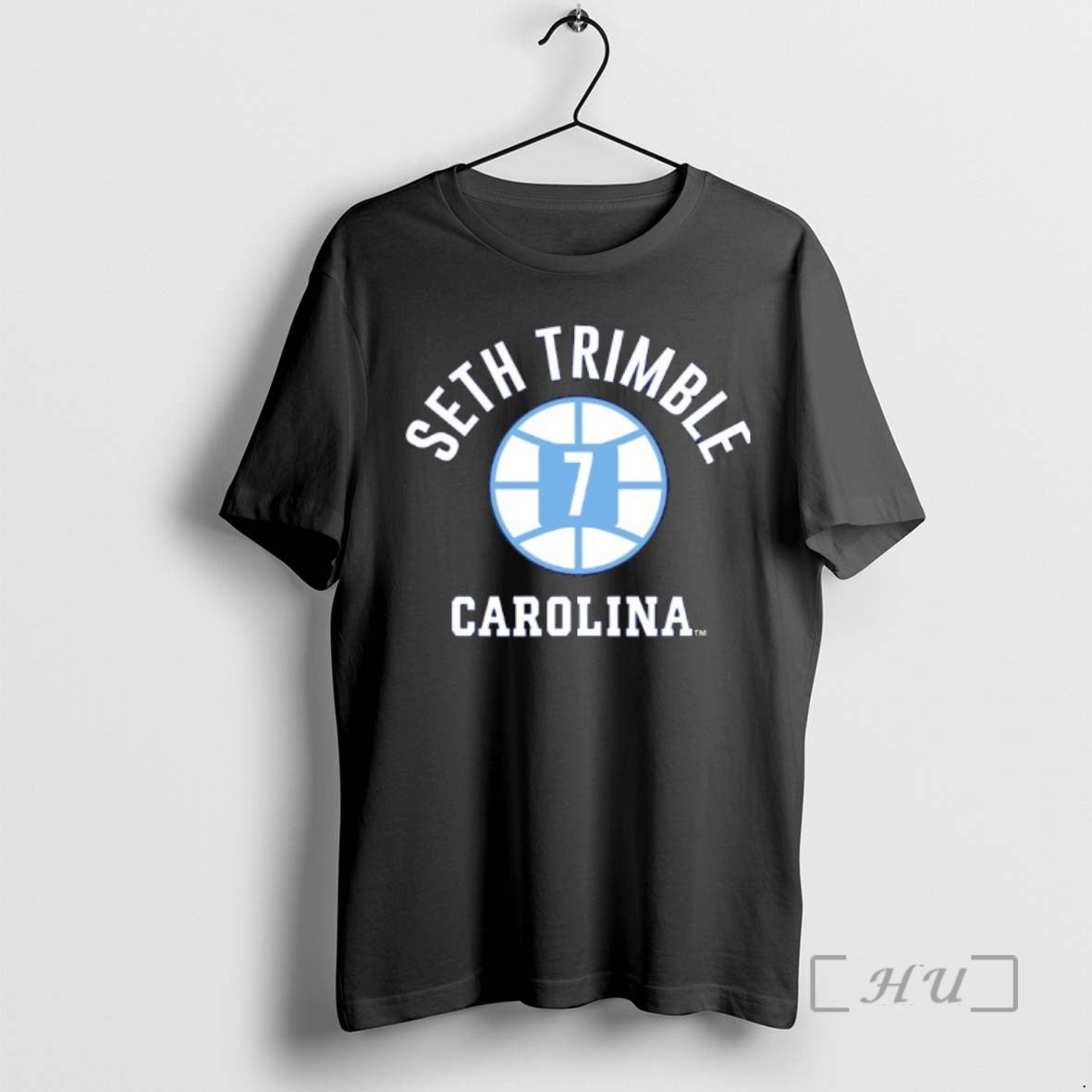 Officials Seth Trimble 7 Unc Basketball Player Name Number Ball T-Shirts