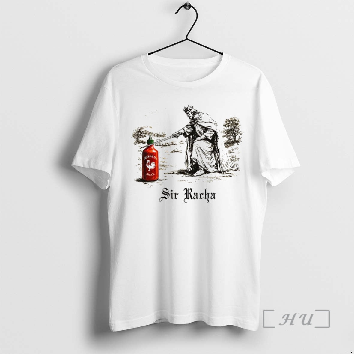 Officials Sir Racha Sriracha Knighthood Sketch Caricature T-Shirts