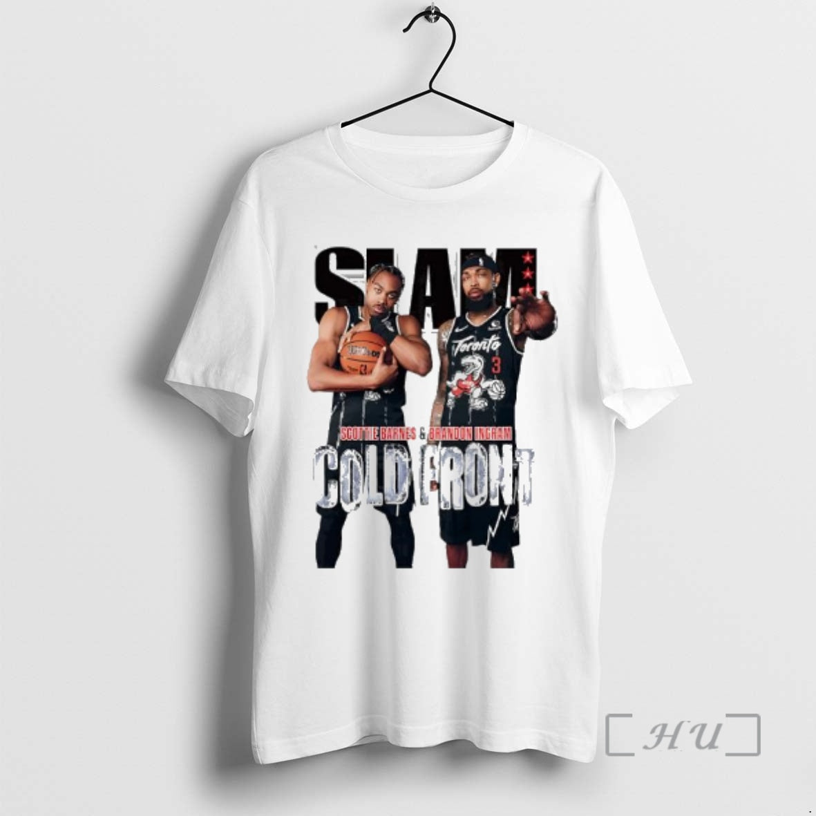 Officials Slam Scottie Barnes Brandon Ingram Magazine Toronto Players Cold Front T-Shirts