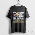 Officials Some Grandmas Play Bingo Real Grandmas Watch Notre Dame Fighting Irish Diamond Heart T-Shirts