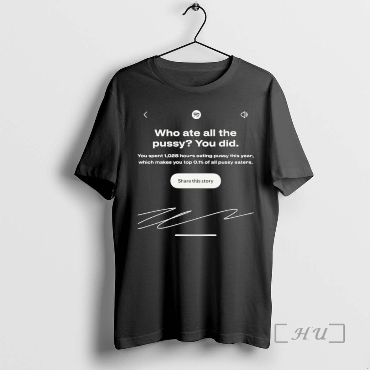 Officials Spotify Who Ate All Pussy You Did T-Shirts