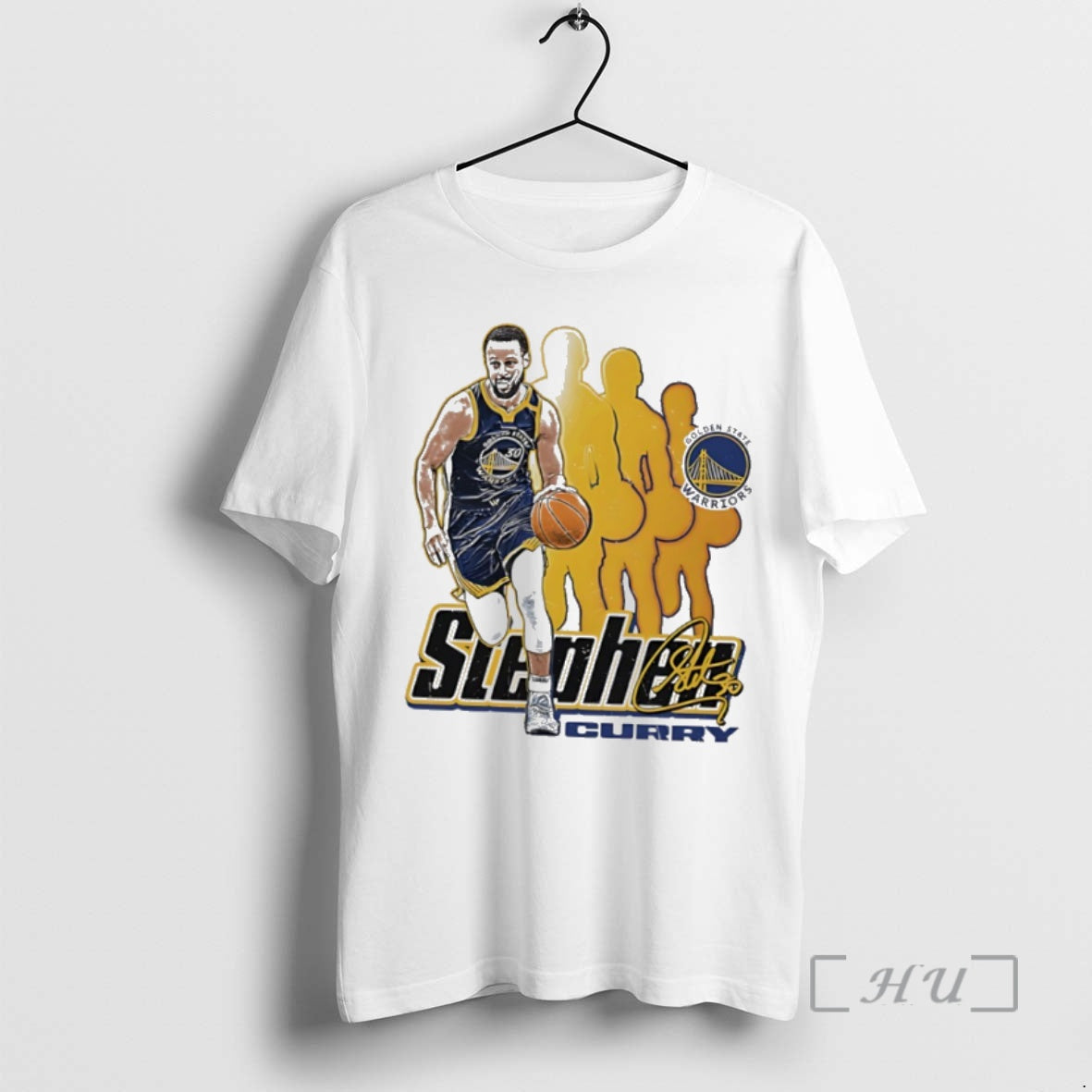 Officials Steph Curry Golden State Warriors Nba Player Signature Retro T-Shirts