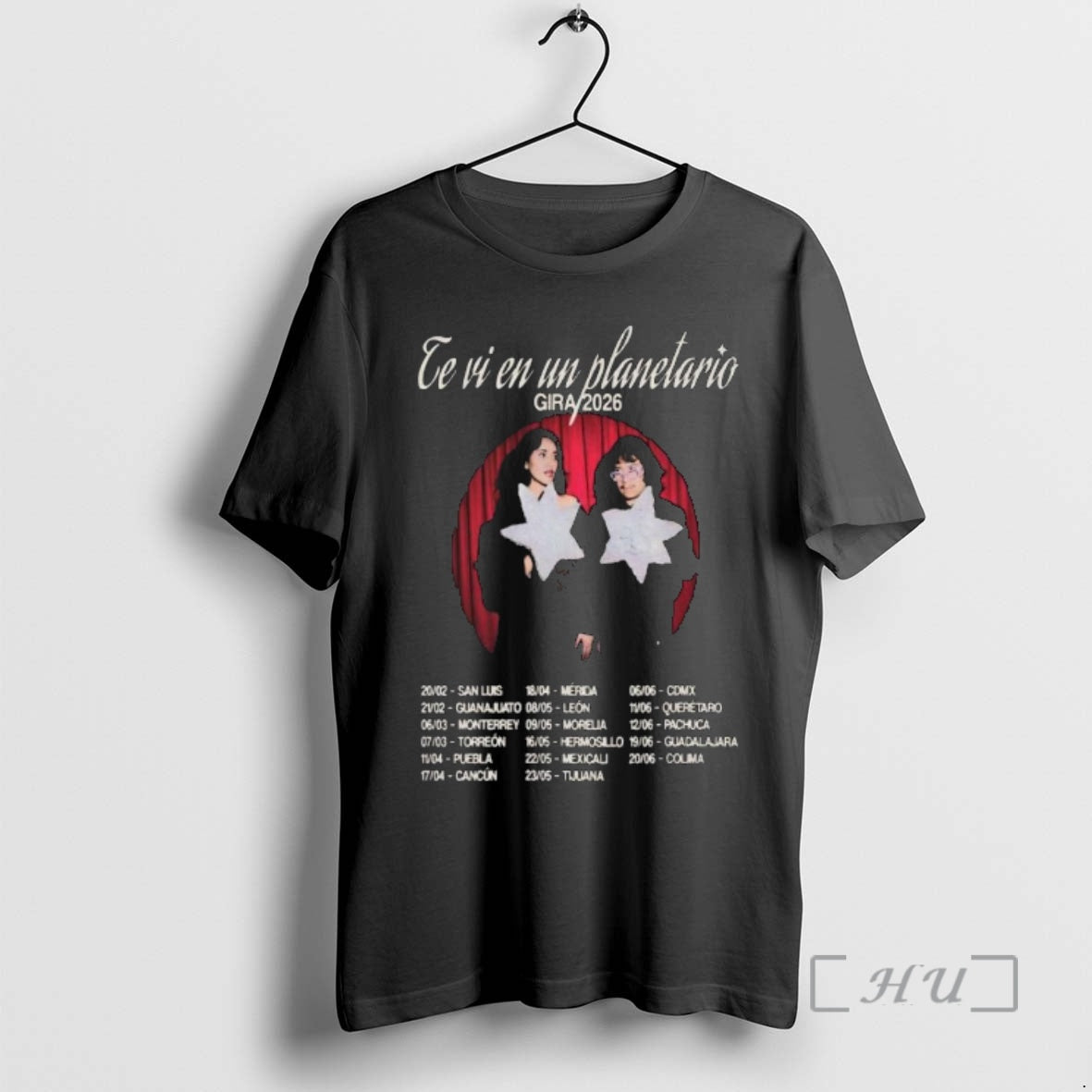 Officials Te Vi En Un Planetario Gira 2026 Tour T-Shirts