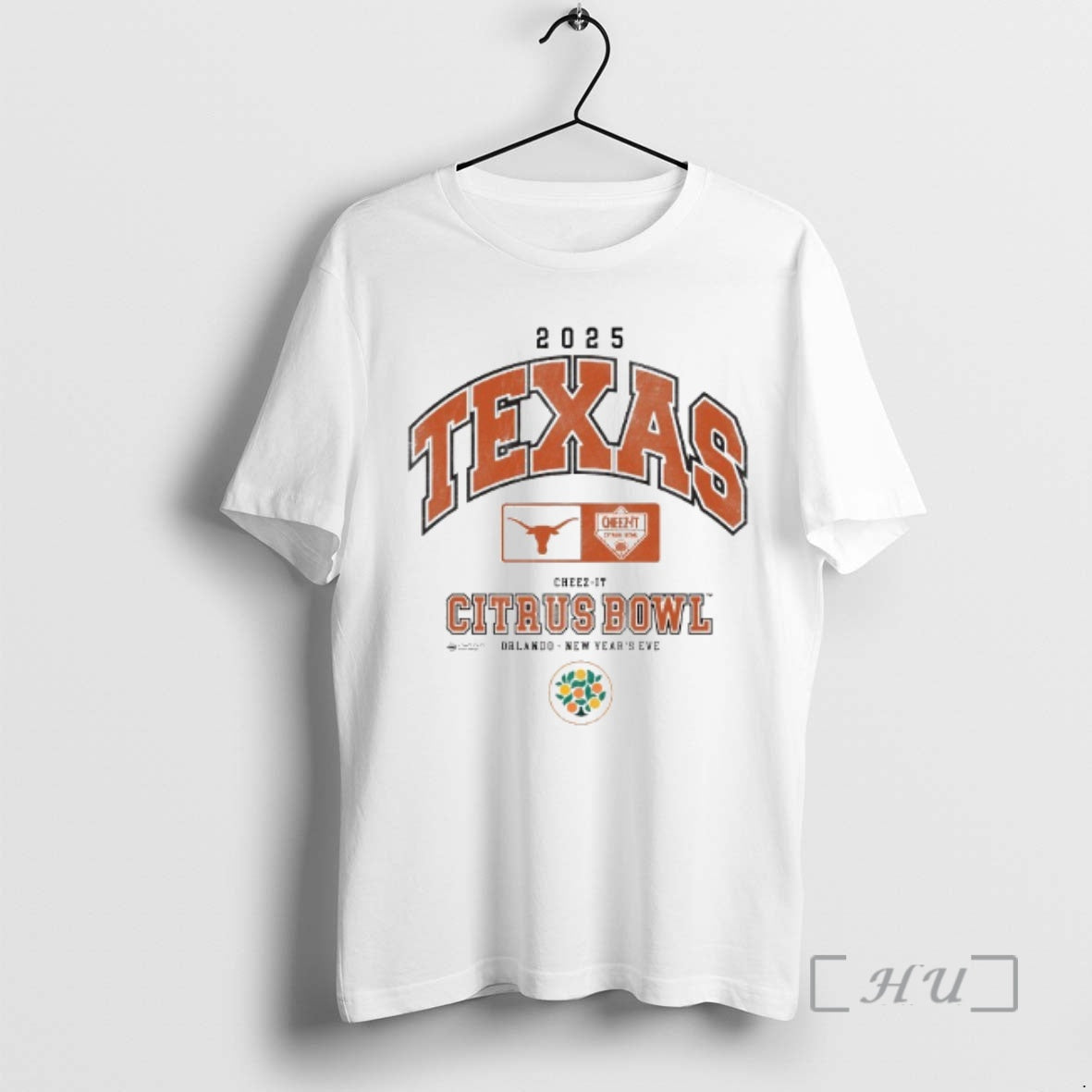 Officials Texas Longhorns 2025 Cheez Citrus Bowl Orlando New Years Eve T-Shirts