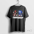 Officials Texas Tech 2025 Big 12 Conference Championship Att Stadium Helmet 2 Sided T-Shirts
