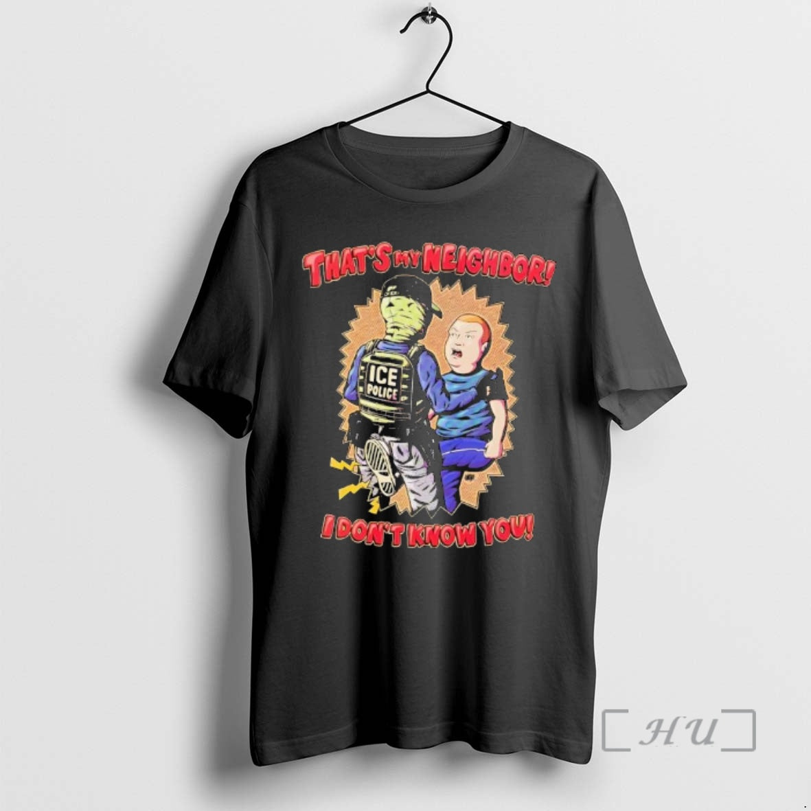 Officials Thats My Neighbor I Dont Know You Bobby Hill Ice Police T-Shirts