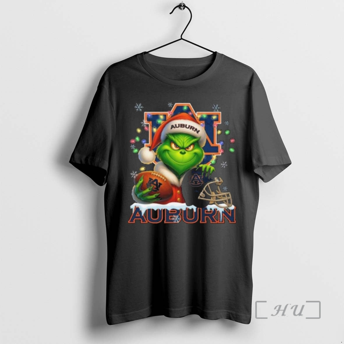 Officials Grinch X Ball Helmet Auburn Tigers Merry 2025 T-Shirts