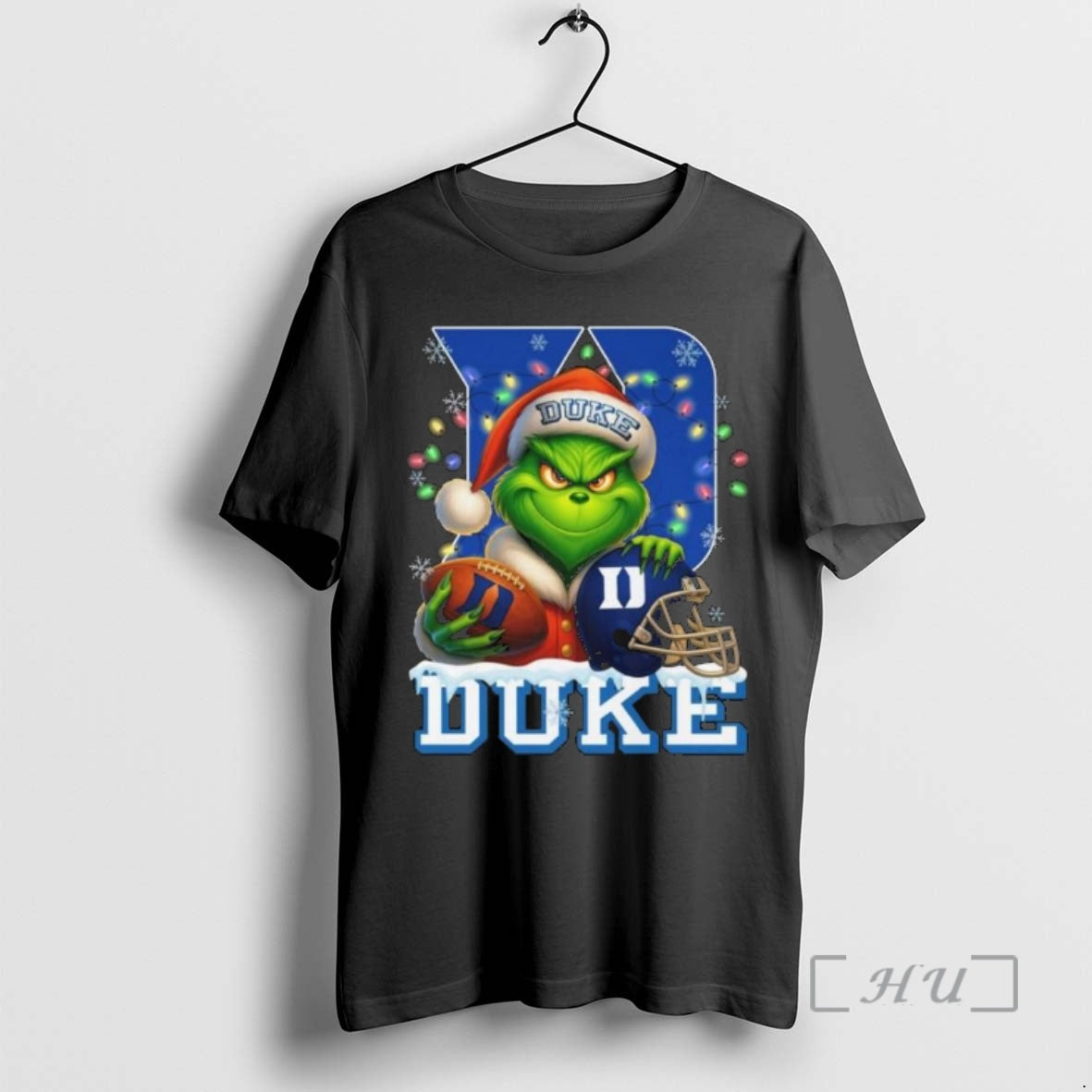 Officials Grinch X Ball Helmet Duke Blue Devil Merry 2025 T-Shirts