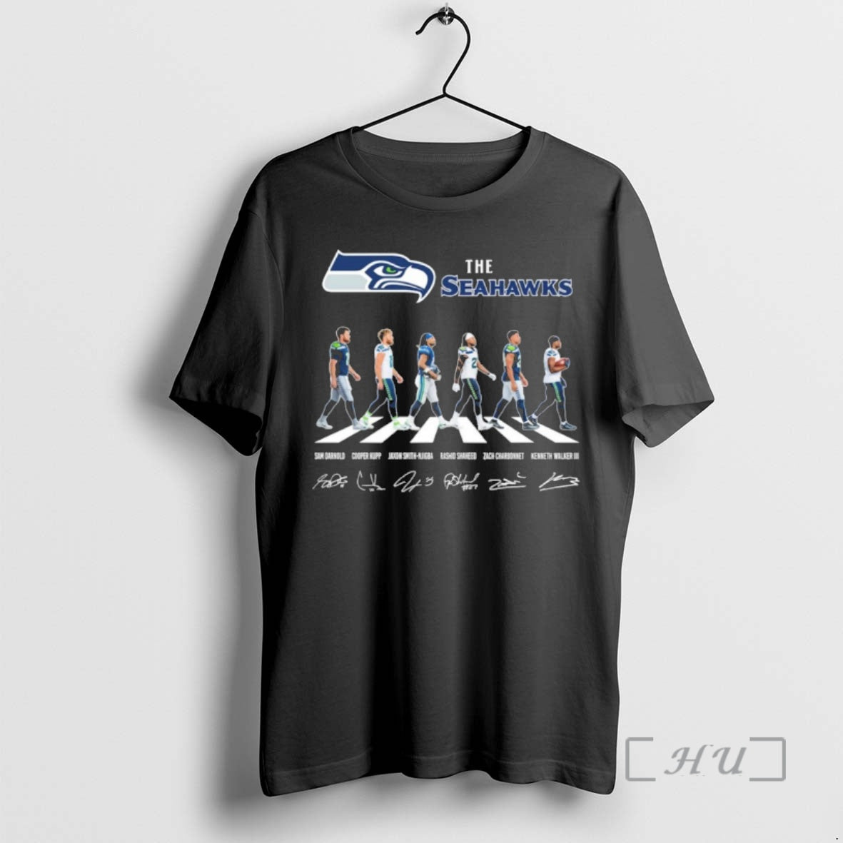Officials Seahawks Player Abbey Road Signature T-Shirts