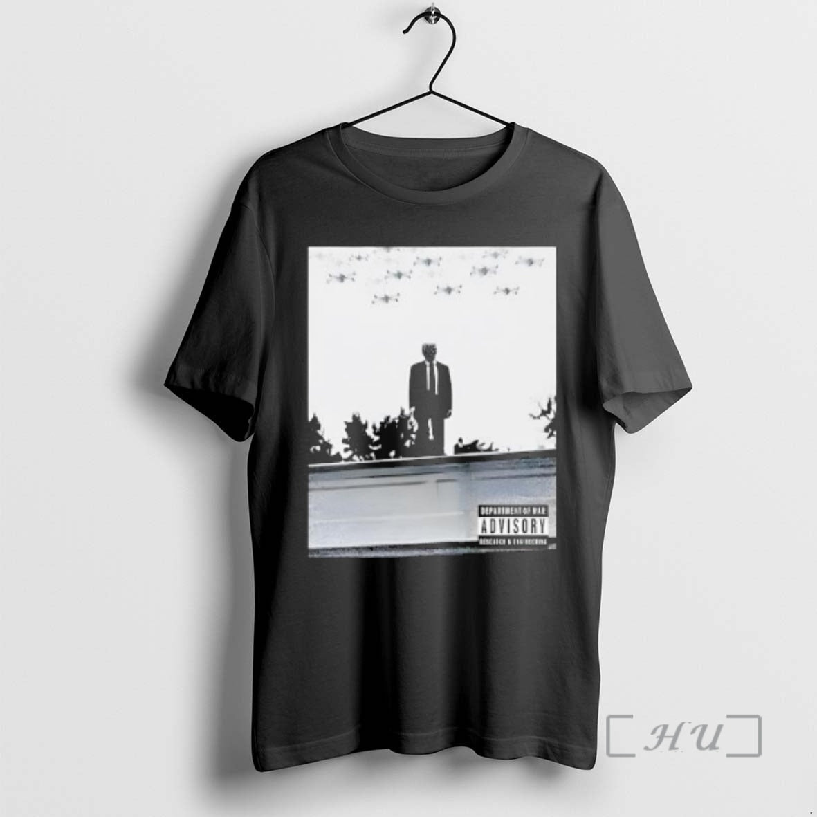 Officials Trump Drone Photo Captured President Trump Roof White T-Shirts