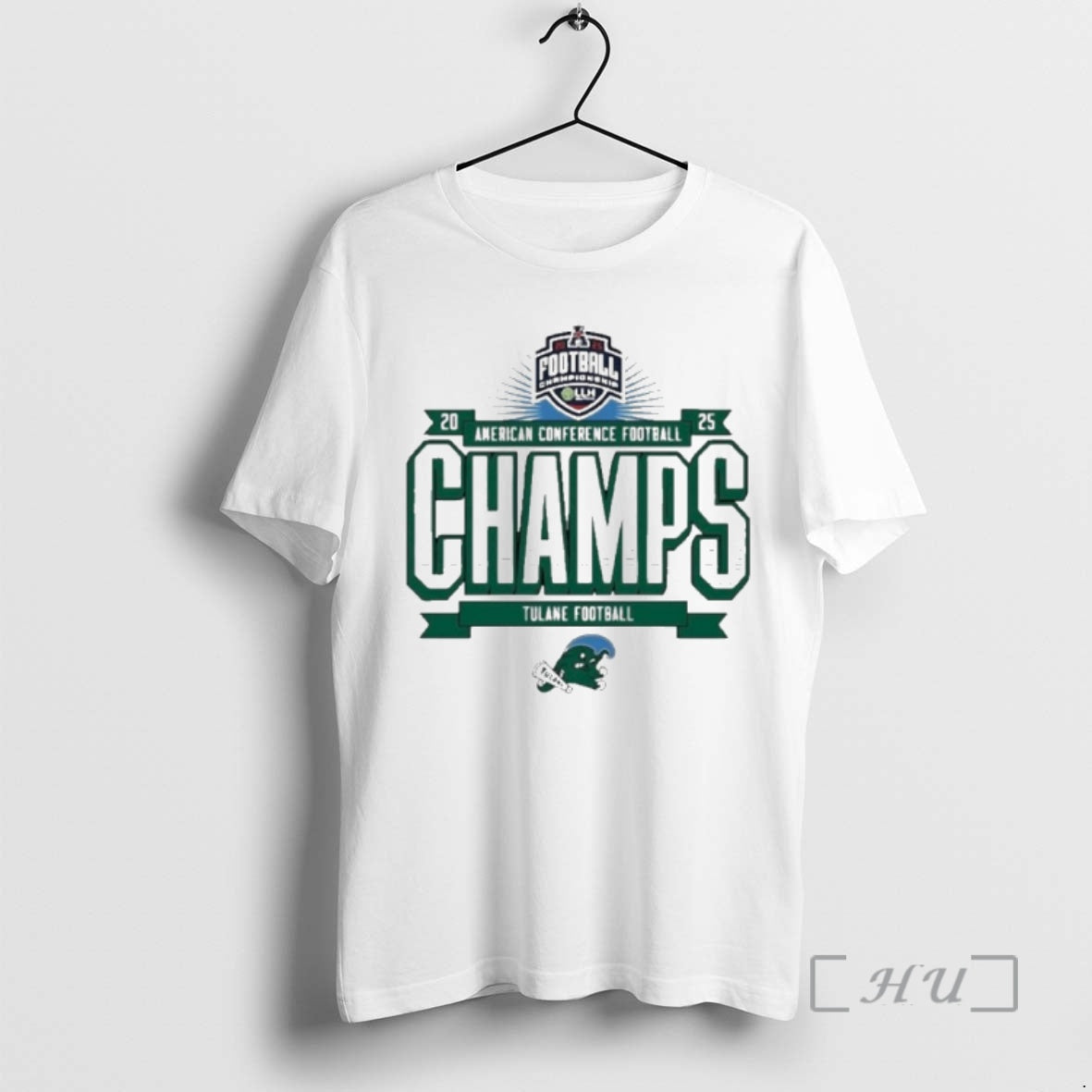 Officials Tulane Green Wave 2025 American Conference Football Champions T-Shirts