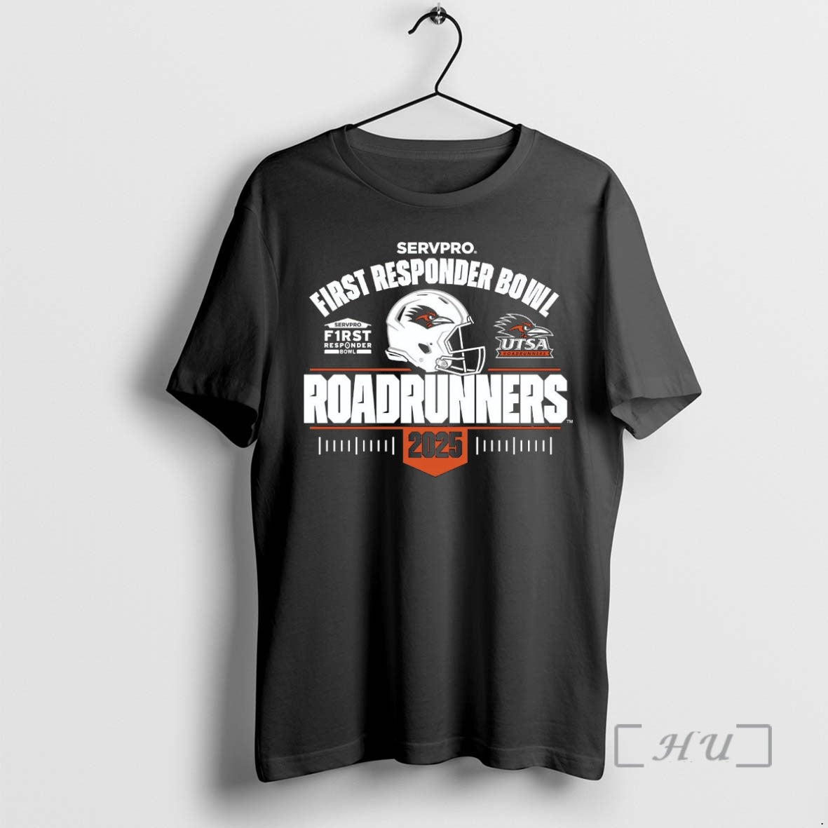 Officials Utsa Roadrunners 2025 First Responder Bowl Helmet T-Shirts