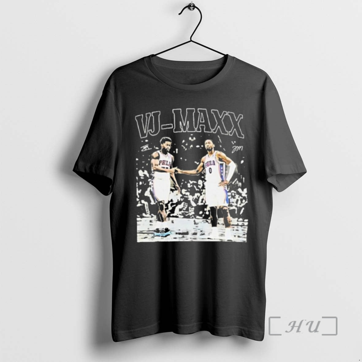 Officials V J Edgecombe Tyrese Maxey Vj Maxx Philadelphia 76ers Signatures T-Shirts