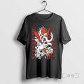 Officials Versus Me Snake Dagger Circle Black T-Shirts