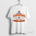Officials Virginia Cavaliers 2025 Ncaa Gator Bowl Champions Circle T-Shirts