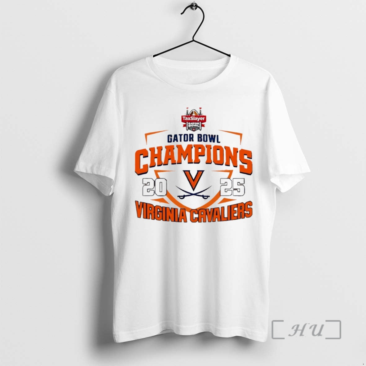 Officials Virginia Cavaliers 2025 Ncaa Gator Bowl Champions Circle T-Shirts