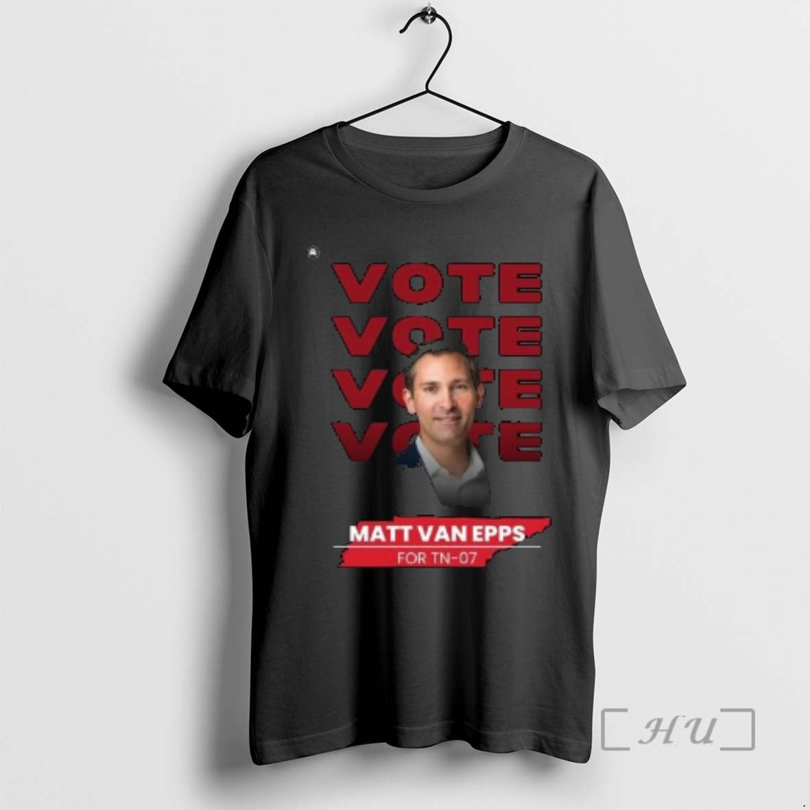 Officials Vote Maga Warrior Matt Van Epps Tn 07 Circle Black T-Shirts