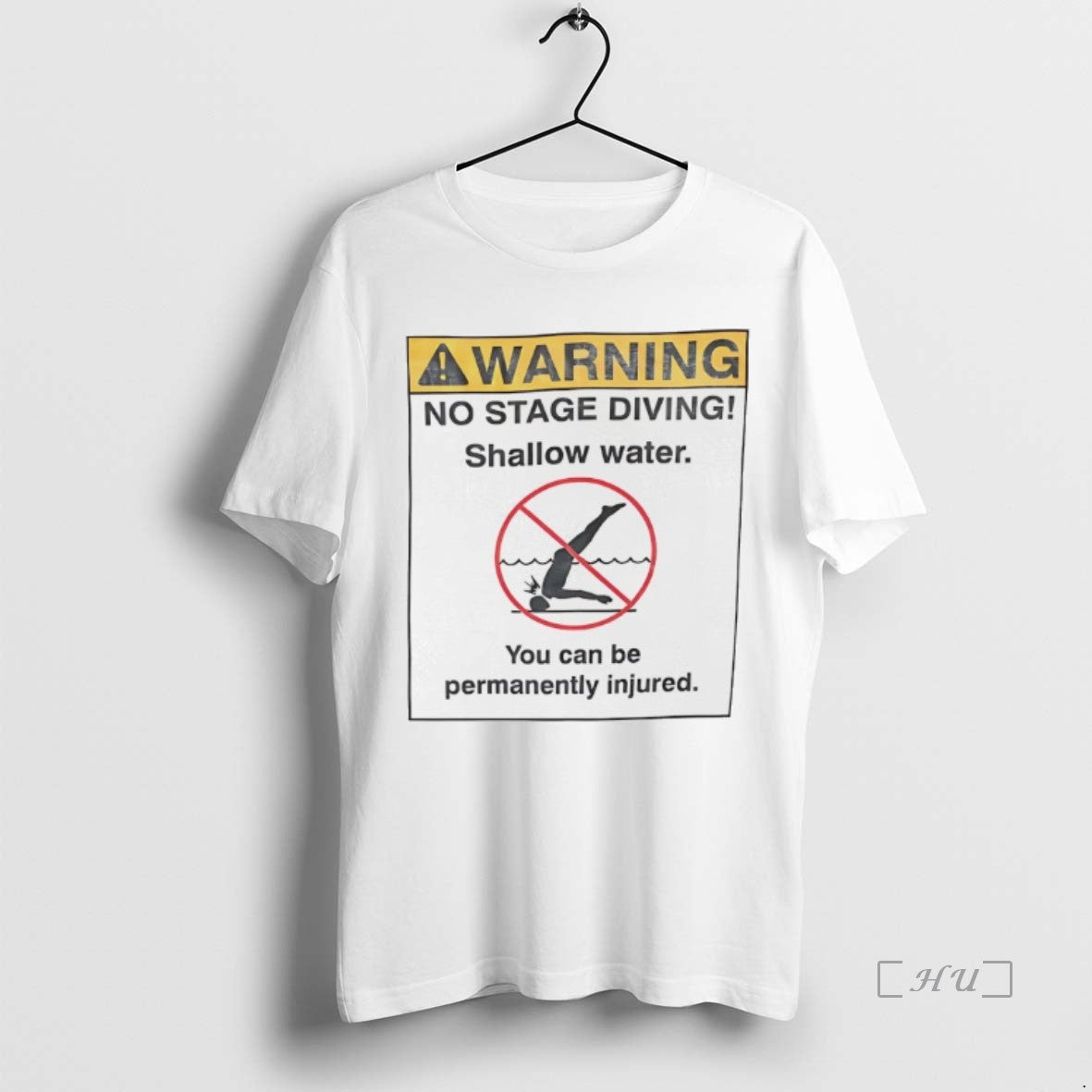 Officials Warning No Stage Diving Shallow Water T-Shirts