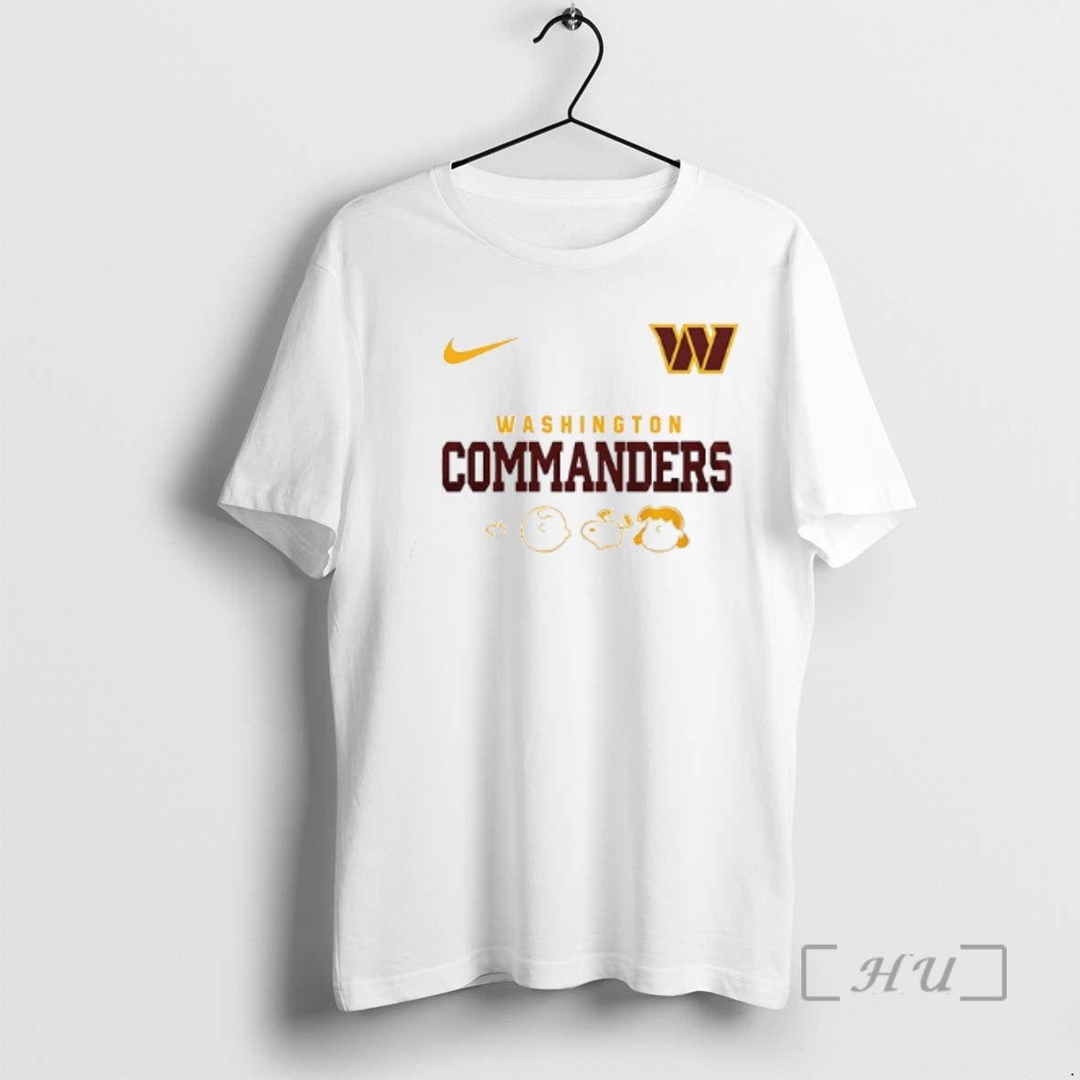 Officials Washington Commanders X Peanuts Abbey Road Cartoon Double Sided T-Shirts
