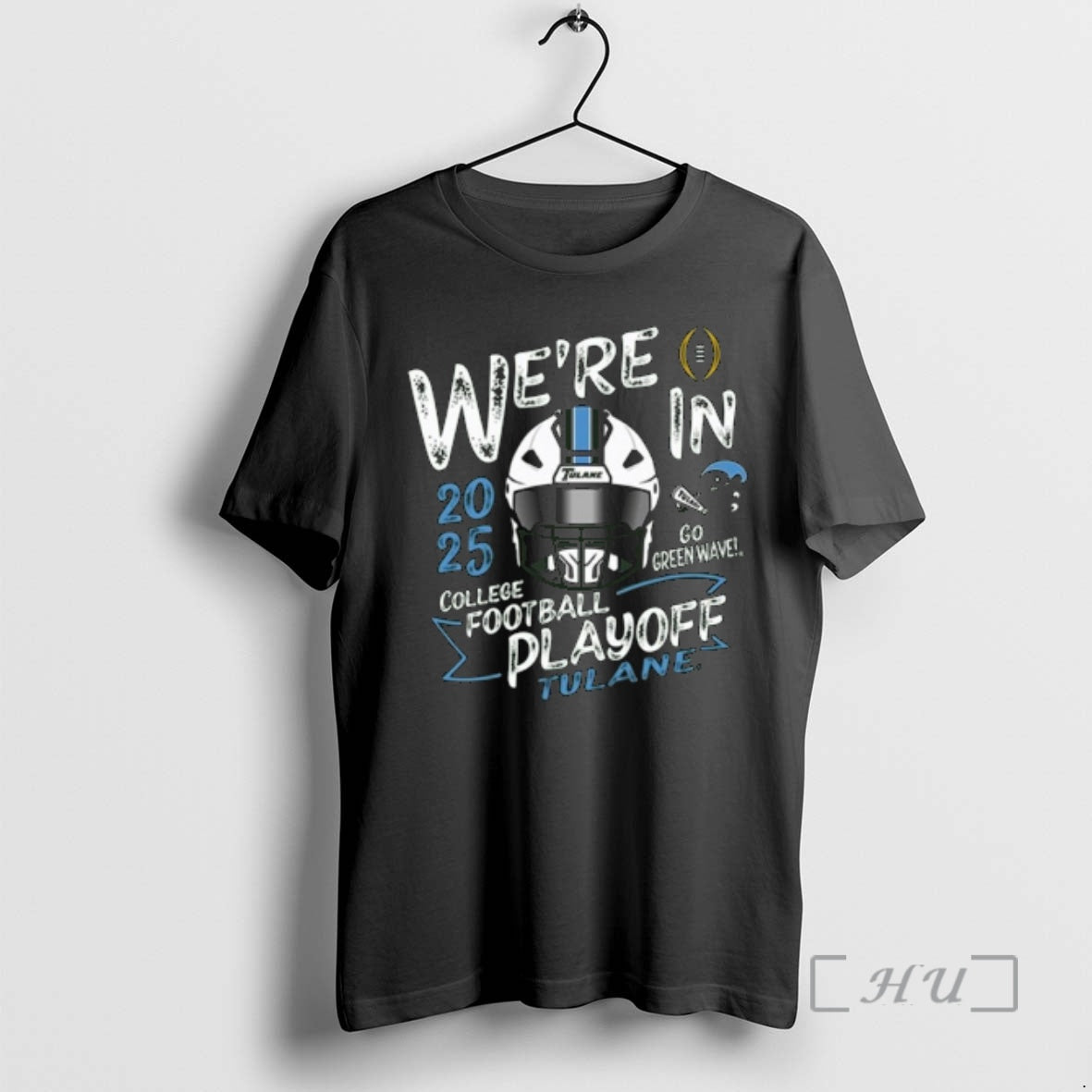 Officials Were Tulane Green Wave Green 2025 Cfp Bound Go Green Wave T-Shirts