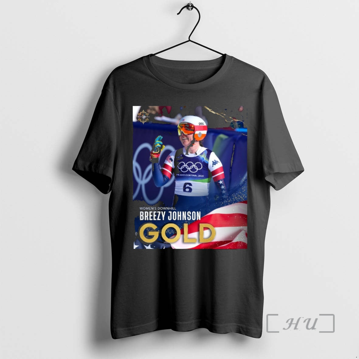 Officials Winter Olympics Downhill Breezy Johnson Is Golden Cortina T-Shirts