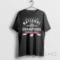 Officials Wisconsin Badgers Hockey National Champions Team Double Sided T-Shirts