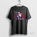 Officials Zach Werenski Columbus Blue Jackets Hockey Stars And Stripes Superstar Pose Premium T Shirts