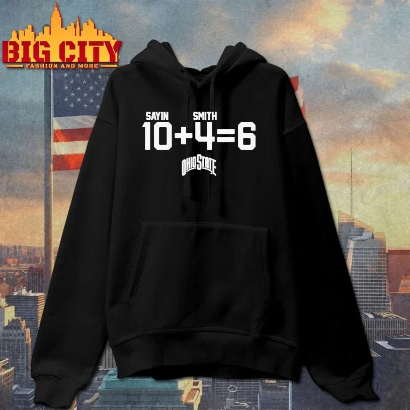 Ohio State Football Julian Sayin &amp; Jeremiah Smith 10 + 4 = 6 t-shirt