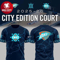 Oklahoma City Thunder City Edition Court Night 2025-2026 Two Sided Shirt