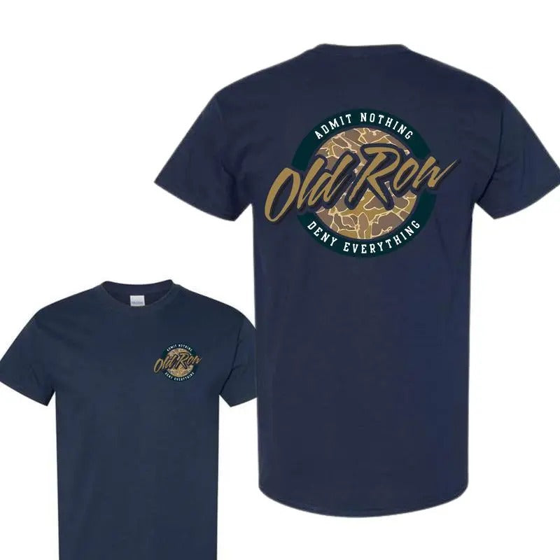 Old Row 80s Camo Circle Pocket Comfort Retro T-Shirts