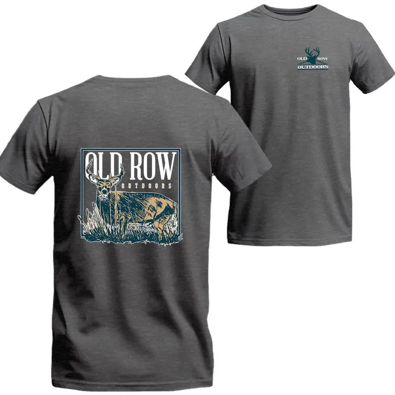 Old Row Outdoors Trophy Buck 2Sides Versatile Choices TOP MENSWEAR Shirt Trend T-Shirts