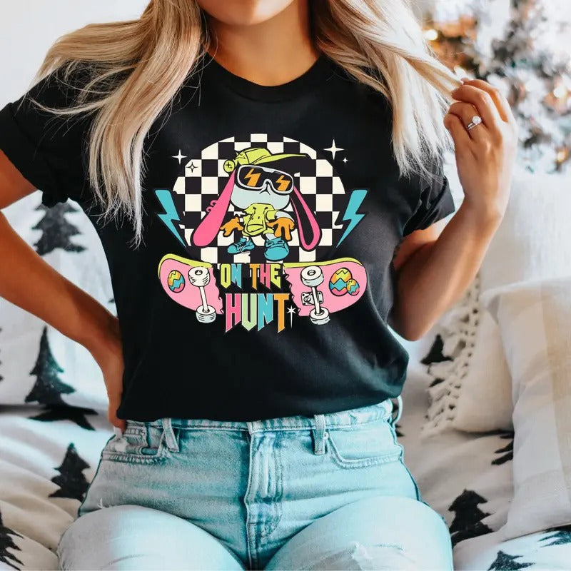 Hunt Easter Easter Hunting Shirt Easter Bunny Hunter Hunting Easter Eater Egg Hunt Shirt Easter Hunter T-Shirts