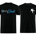OnlyDads Black Menswear Dad'S 100% Cotton Custom Printed Casual T-Shirts
