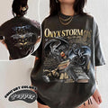 Onyx Storm Brave Dark Fourth Wing Fan Violet Sorrengail Dragon Rider Book Lover T-Shirts