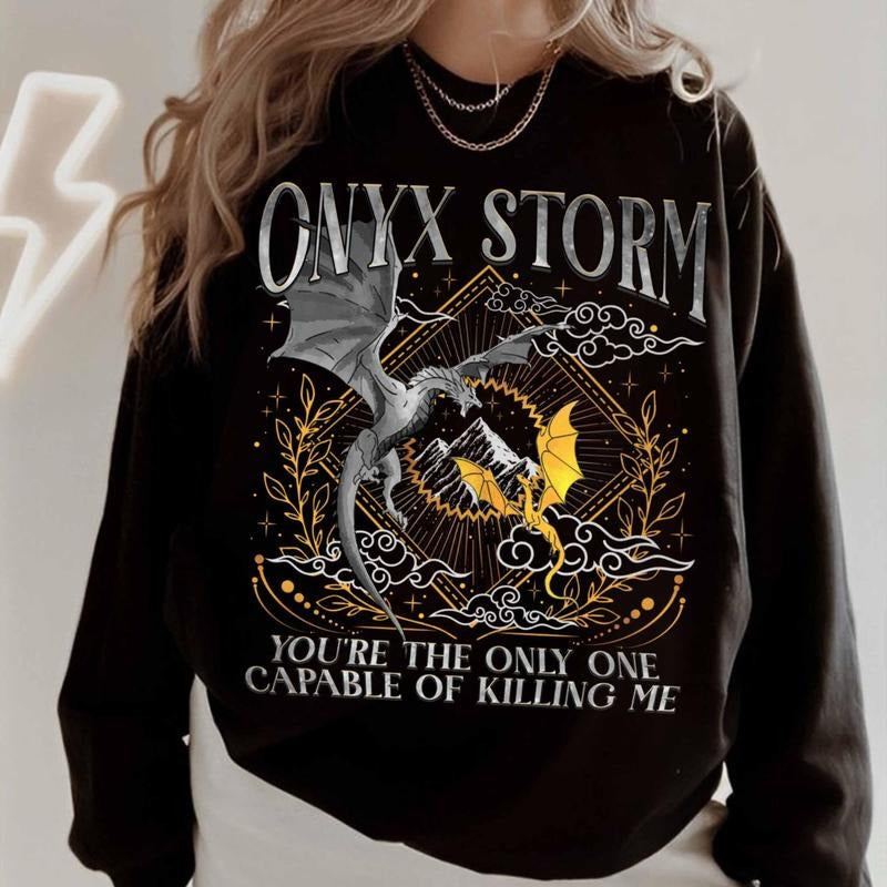 Onyx Storm Brave Dark Xaden Riorson Fourth Wing Violet Sorrengail Dragon Rider T-Shirts